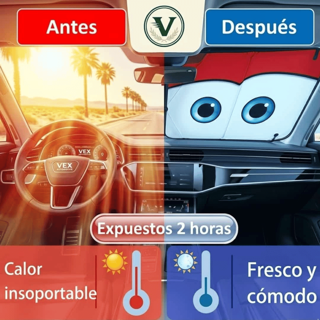 Parasol Ojos Cars: Escudo Térmico para tu Coche