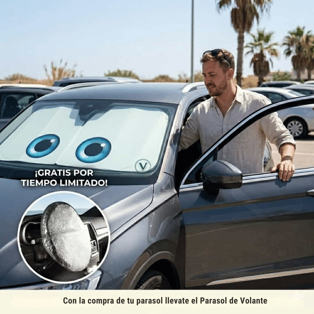 Parasol Ojos Cars: Escudo Térmico para tu Coche